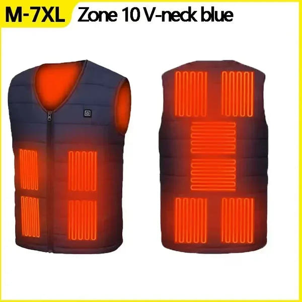 Thermax Heated Vest – Smart Temperature Control USB Winter Jacket