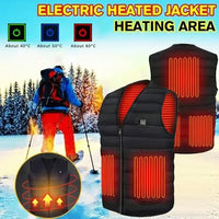 Thermax Heated Vest – Smart Temperature Control USB Winter Jacket