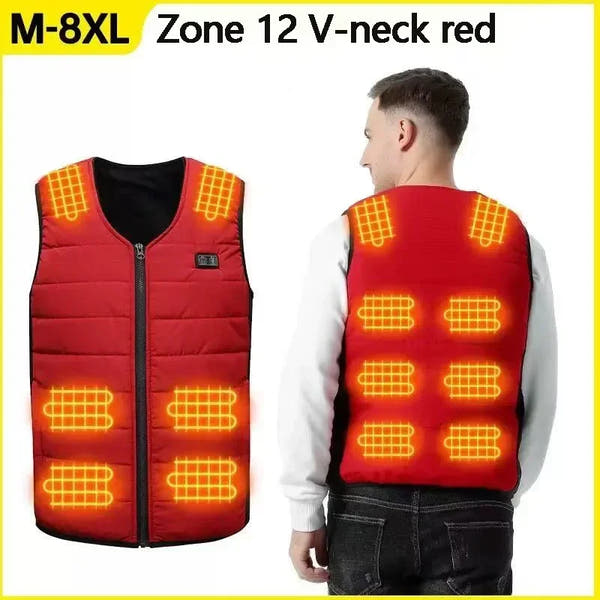 Thermax Heated Vest – Smart Temperature Control USB Winter Jacket
